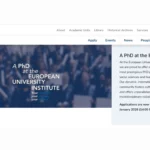 Fully Funded EUI PhD Scholarships 2026 | Apply Now – European University Institute