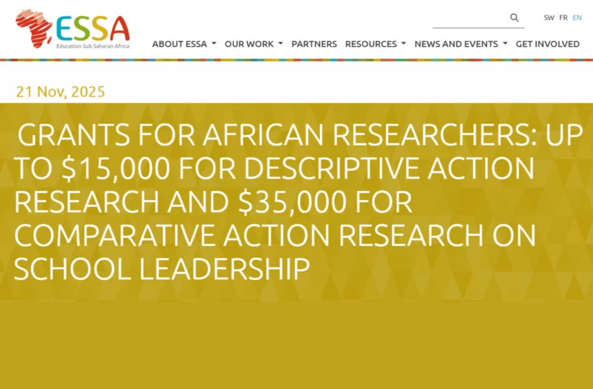 Research Grants for African Scholars | Up to $35,000 for School Leadership Research