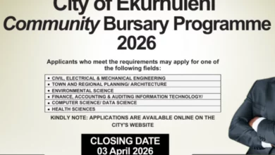 City of Ekurhuleni Community Bursary Programme 2026: Supporting South African Students