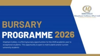 Khashani Colliery Bursary Programme 2026: Funding Opportunities for Engineering and Geology Students